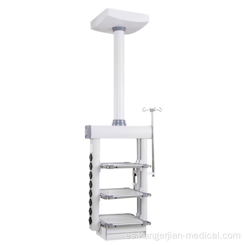 KDD-7 Cailing Torre médica de doble brazo Altura ajustable Altura de elevación eléctrica Uniforme Rotación Horizontal Costeo quirúrgico